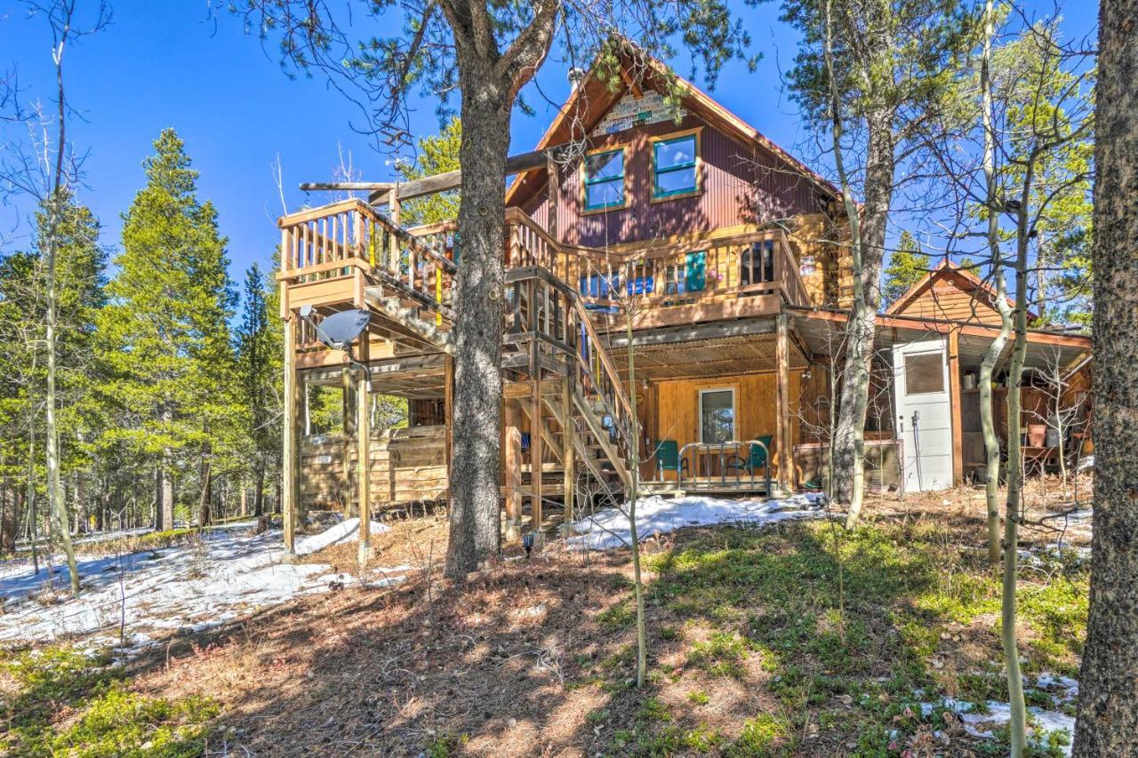 Secluded Black Hawk Log Cabin With Fire Pit! Exterior foto