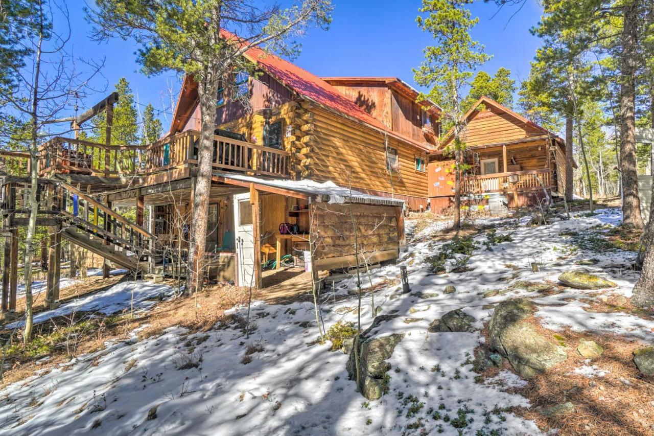 Secluded Black Hawk Log Cabin With Fire Pit! Exterior foto