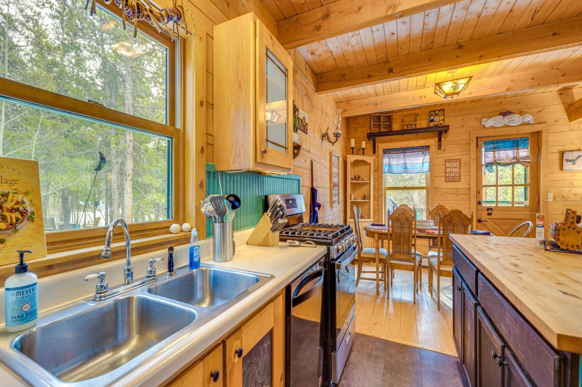 Secluded Black Hawk Log Cabin With Fire Pit! Exterior foto